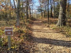 Kinder - Blackberry Trail sign and double-track