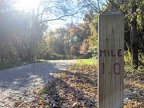 Kinder - Perimeter Trail 1 mile marker